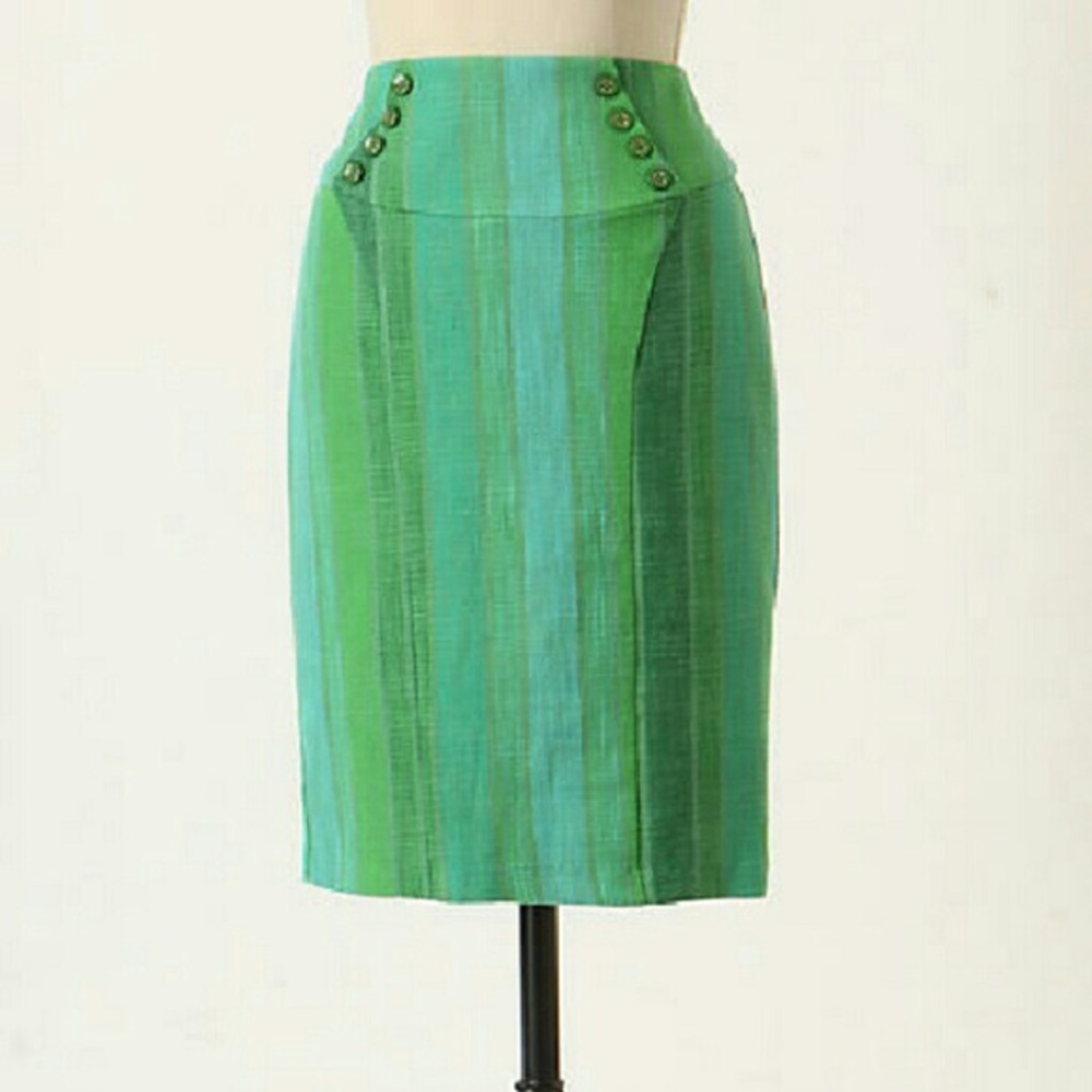 Eva Franco / Anthropologie Dreaming In Green Skirt